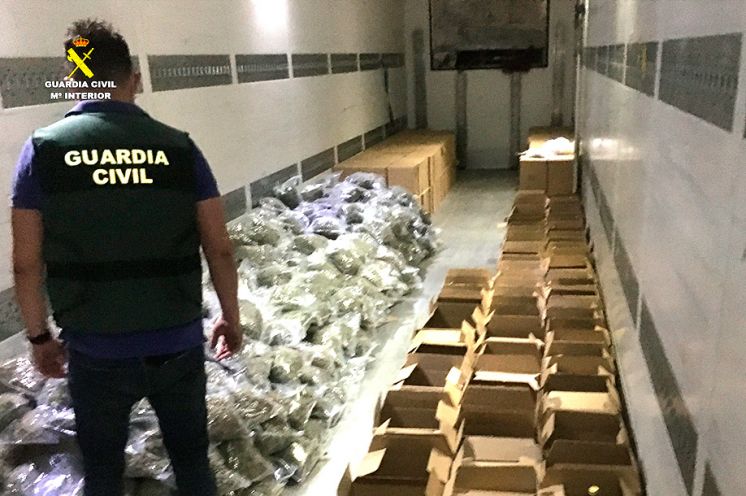 Droga intervenida.