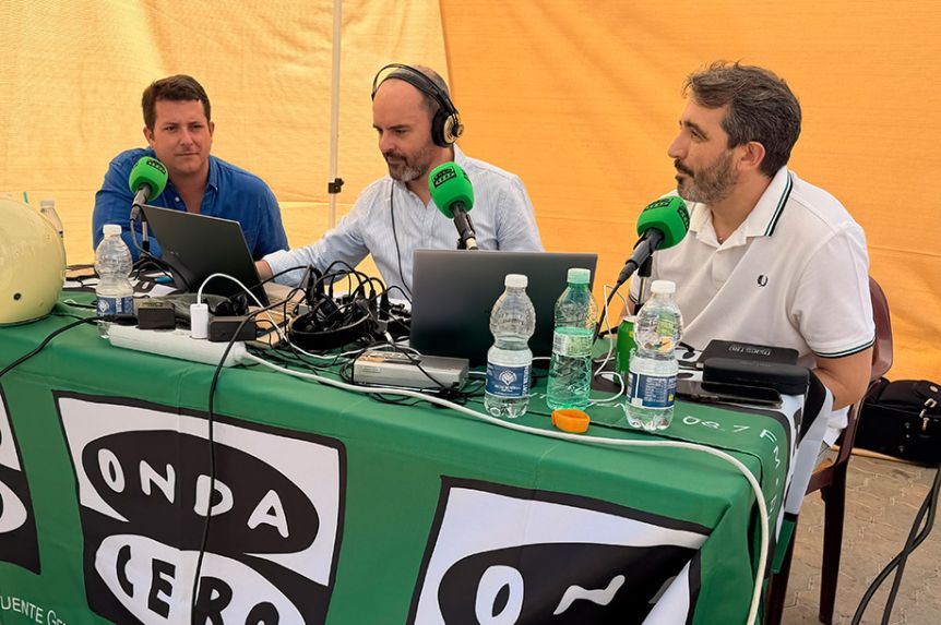 Joaquín Reina, Juan Carlos Campaña y Carlos Cañamero.