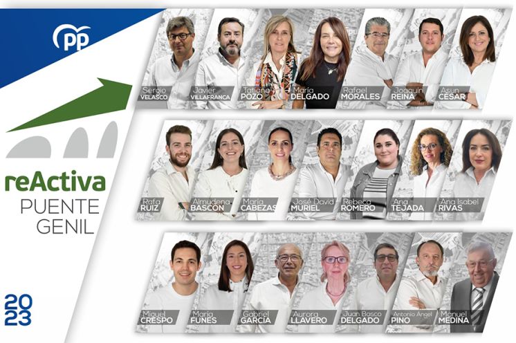 El Partido Popular presenta la lista de la candidatura con la que concurrirá a las elecciones municipales