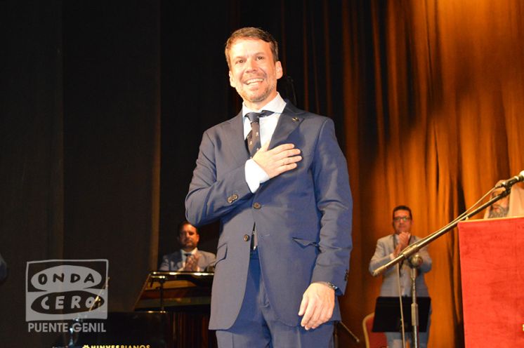 José Ramón Arjona al terminar su pregón.