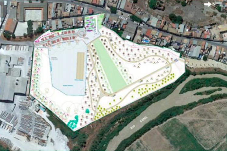 Parcela donde se ubicará el parque.