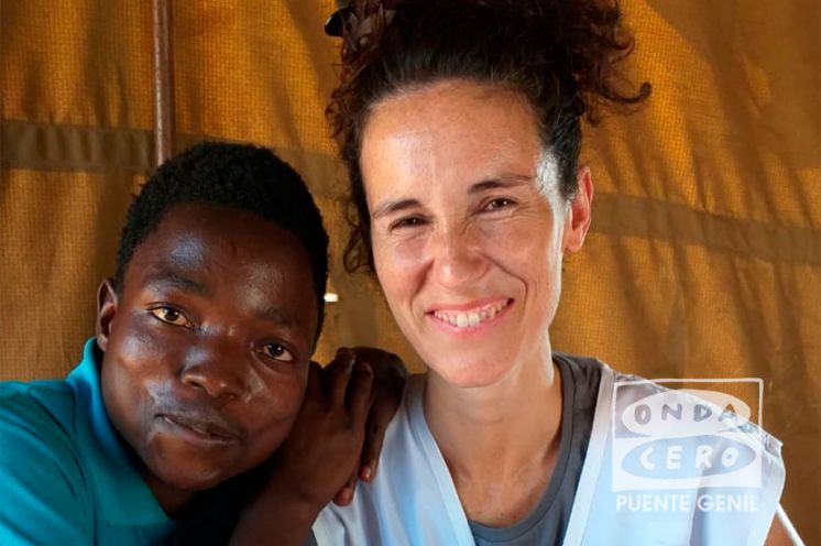 Laura Triviño en una de sus campañas en África.