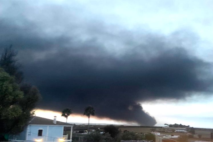 Nube de humo.