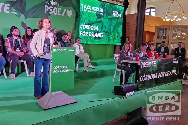 María Jesús Montero durante su intervención.
