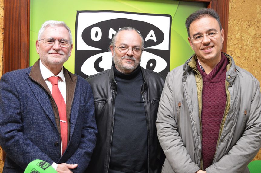 Emilio García, José María Serrano y Álvaro de la Fuente.