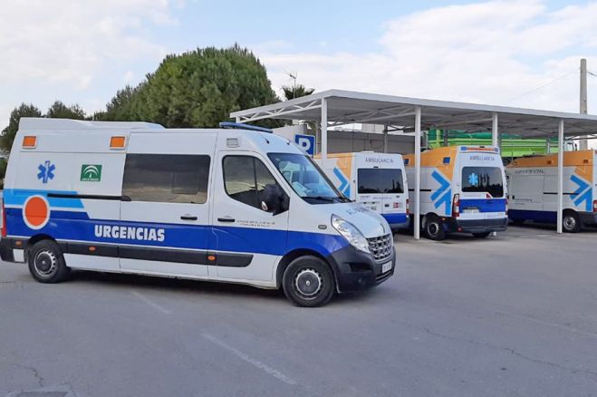 Ambulancias en el Hospital.