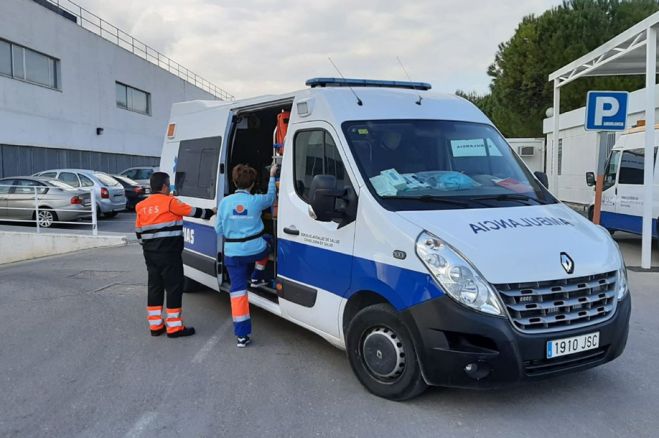 Ambulancia en el Hospital.