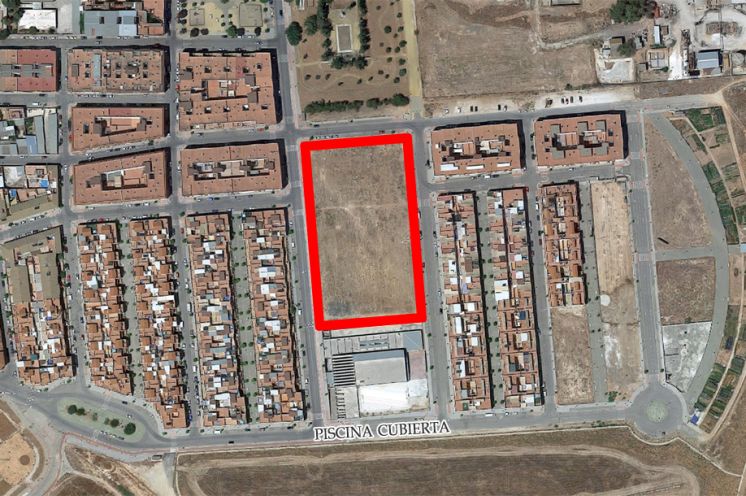 Parcela donde se construirá el nuevo campo de fútbol.