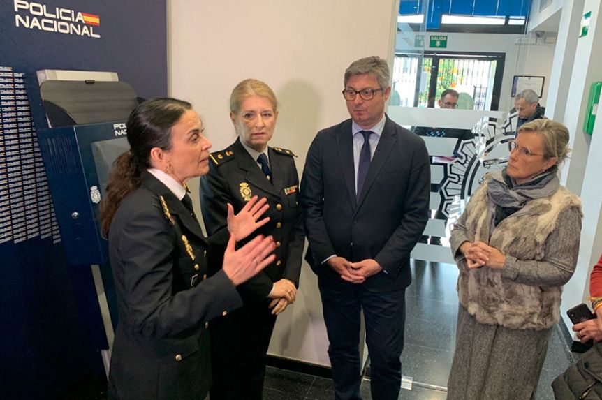 Presentación en la Jefatura de la Policía Local.