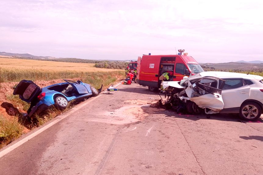 Accidente en la A-379.