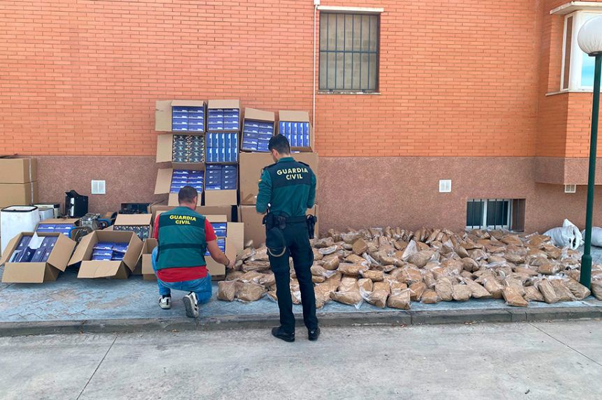 Tabaco intervenido.