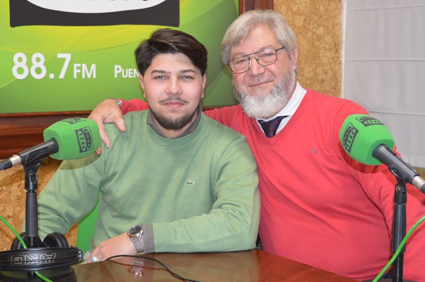 Cayetano Cortes y su hijo.
