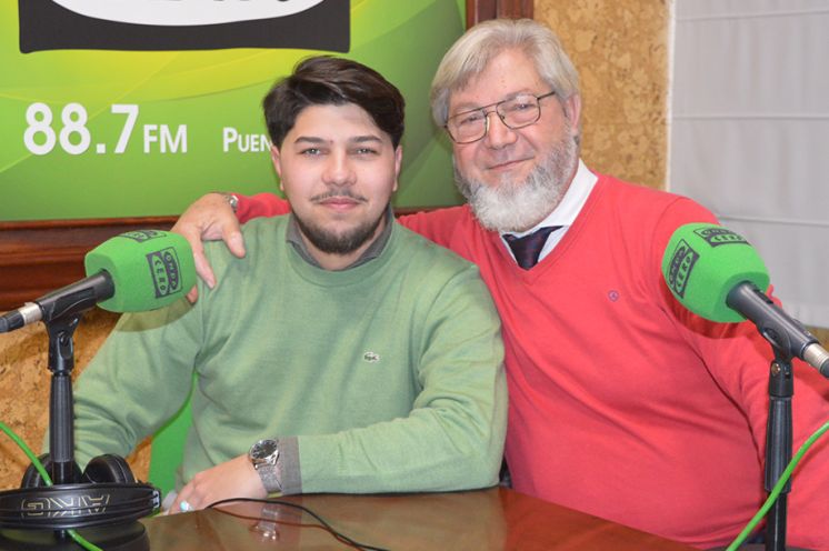 Cayetano Cortes y su hijo.