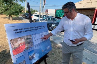 El Ayuntamiento proyecta dos nuevas pasarelas ciclo-peatonales sobre la carretera A-318